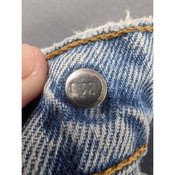 Vintage Levis 551 Jeans Womens SZ 4 Blue Relaxed Fit Tapered Leg Paper Tag Y2K - Picture 16 of 16